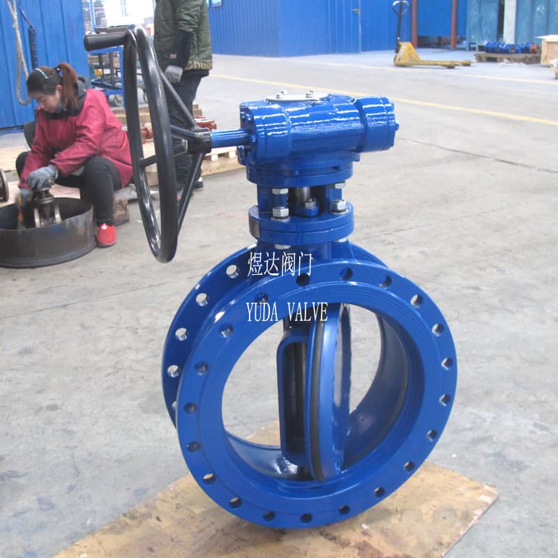 double eccentric resilient seated butterfly valve